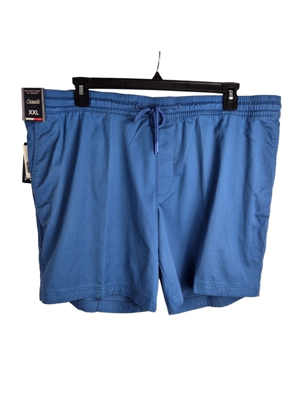 Roundtree & Yorke Casuals Size XXL Men's Stretch Fabric Shorts Blue Cotton 09